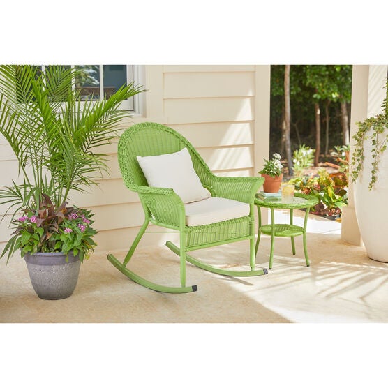 Roma All Weather Rocking Chair Brylane Home Roma All Weather Rocking Chair, Roma Outdoor Furniture