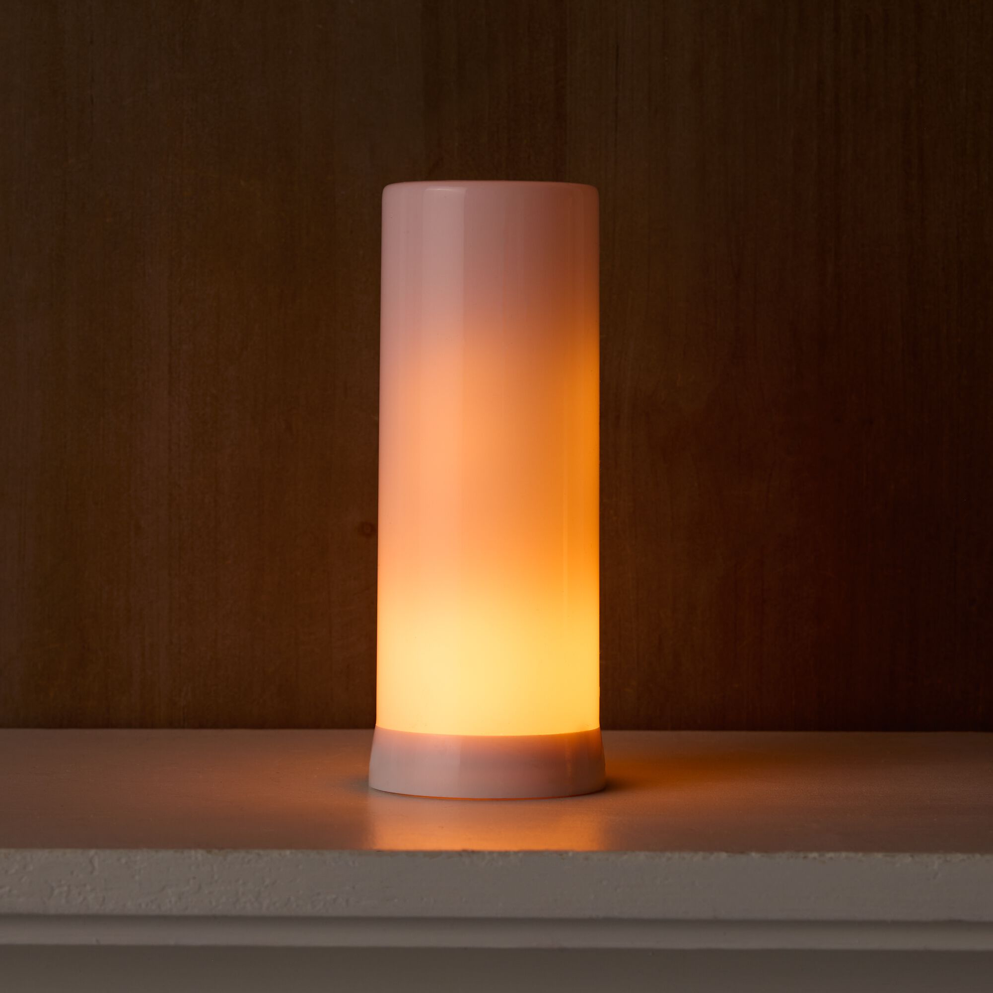 LED FIA Flame Designer Candle with ORANGE Hue 7.5 inchesH, WHITE, alternate image number 1
