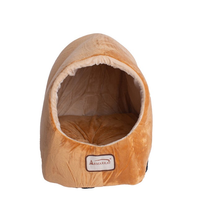 Cat Pet Small Dog Cave Shape Bed, Brown, , alternate image number null