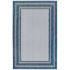 Liora Manne Carmel Multi Border Indoor/Outdoor Rug, NAVY, hi-res image number null