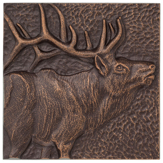 Elk 8" x 8" Indoor Outdoor Wall Décor, , on-hover image number null