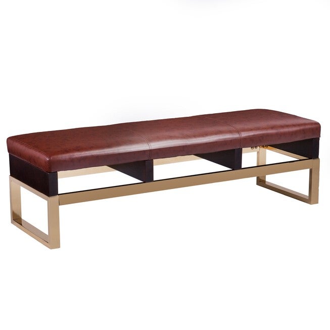 Renwick Decorative Bench - Midcentury Modern Style, , alternate image number null