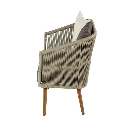 Grey Metal Modern Outdoor Chair, , alternate image number null