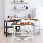 Kitchen Island with Solid Wood Top, , alternate image number null