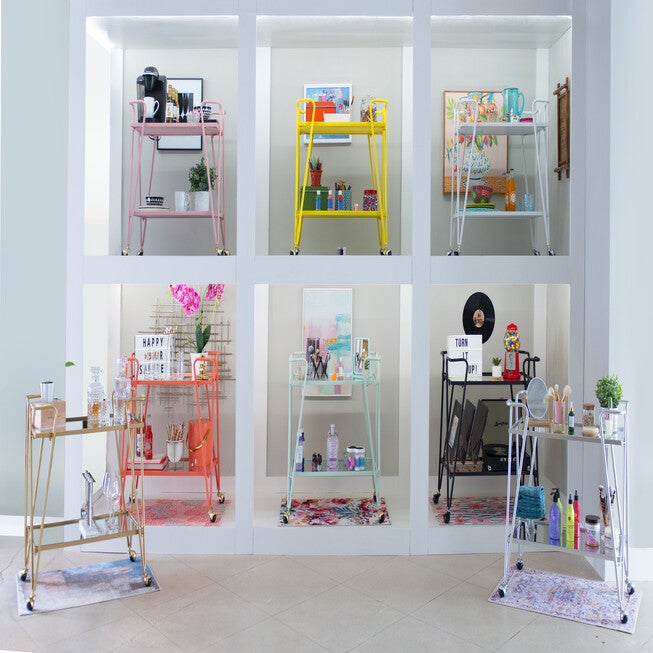 Gold Mid-Century Bar Cart, , alternate image number 7