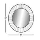 Black Industrial Metal Wall Mirror, , alternate image number null