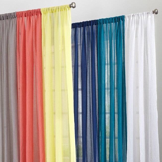 Lourdes Solid Semi-Sheer Rod-Pocket Panel, , alternate image number null