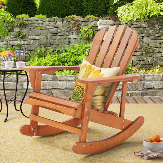 Adirondack Wooden Rocking Chair, , alternate image number null