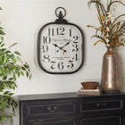 Black Vintage Metal Wall Clock, , alternate image number null
