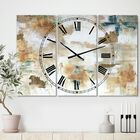 Gilded Daydreams Oversized Modern Multipanel Wall Clock, BROWN, hi-res image number 0