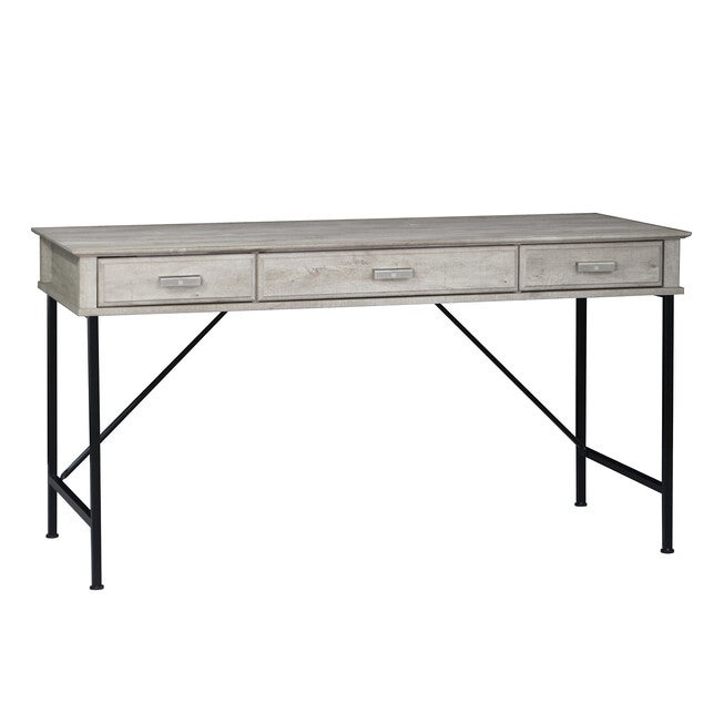 Saint Birch Elma Writing Desk In Washed Gray Writing Desk, GREY, hi-res image number 0
