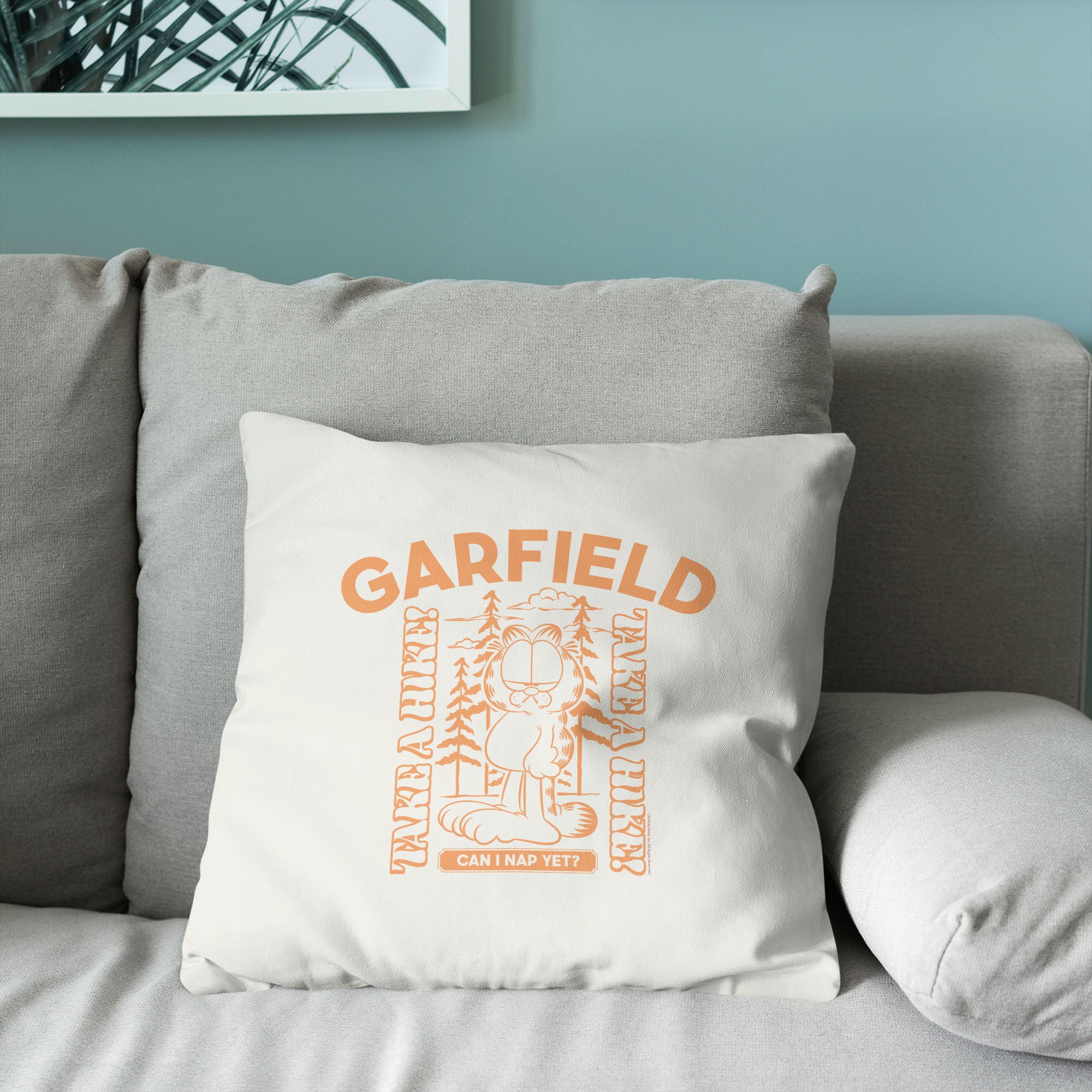 Nickelodeon Garfield Can I Nap Yet Throw Pillow 18X18 Inches, GARFIELD, alternate image number 3