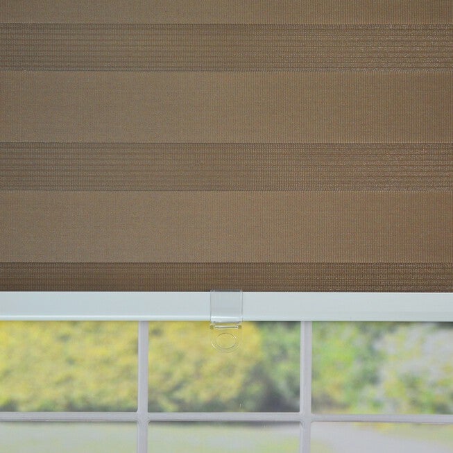 Cordless Zebra Slimline Privacy Window Shade Window, , alternate image number 6