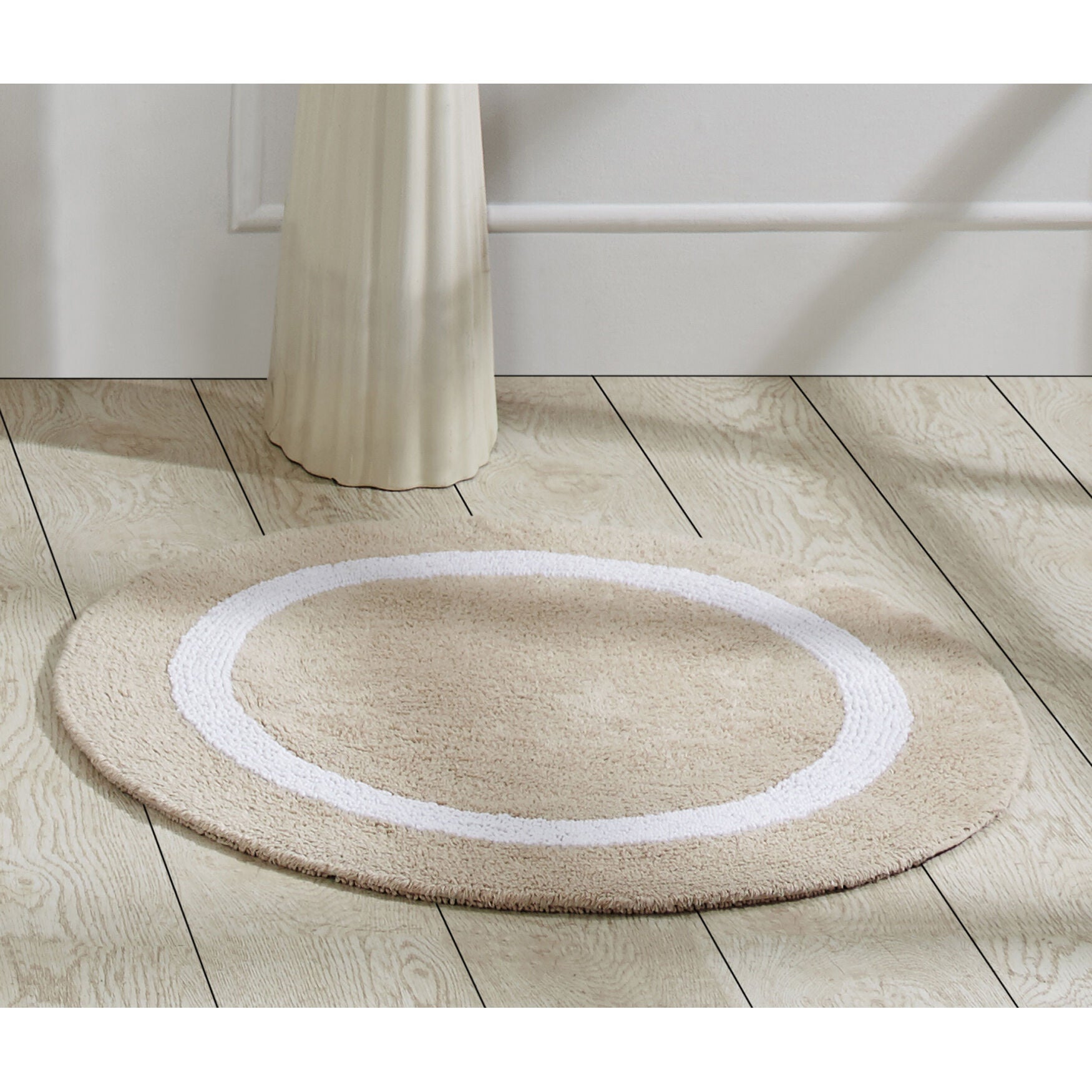 Hotel Collection 100% Cotton 30" Round Bath Rug