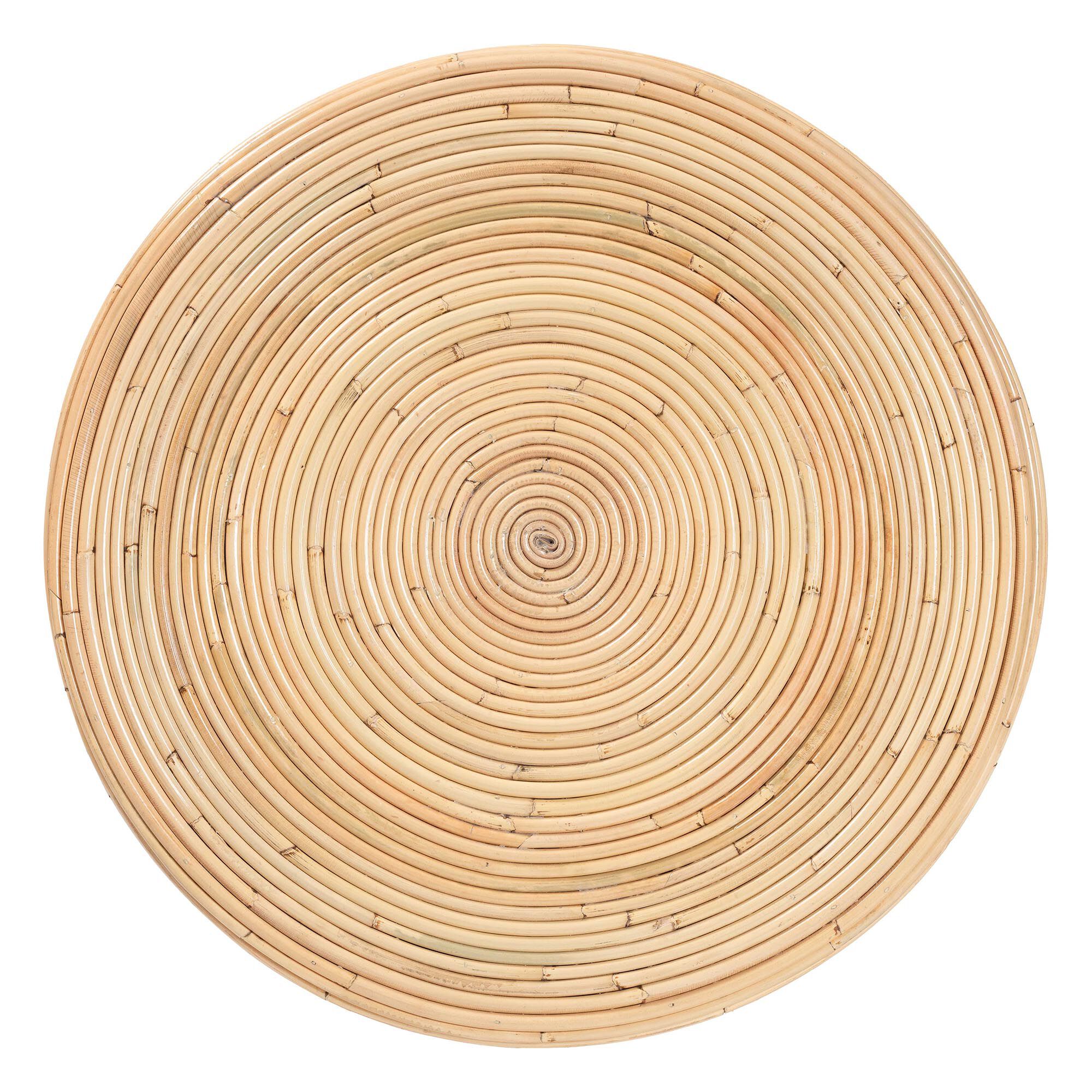 Tokyo Laminated Natural Rattan Side Table, Natural, NATURAL BROWN, alternate image number 4