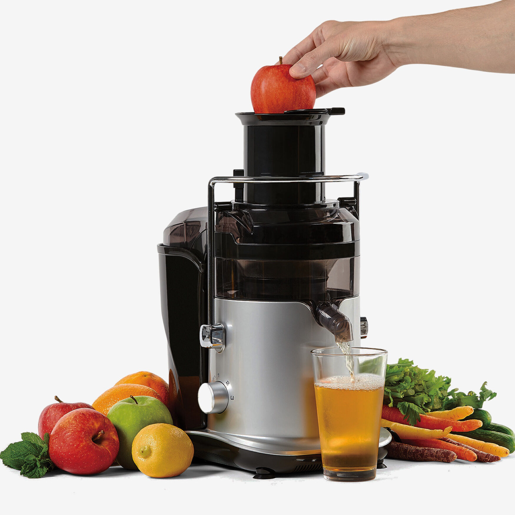 Powerxl self cleaning juicer silver - Home appliances