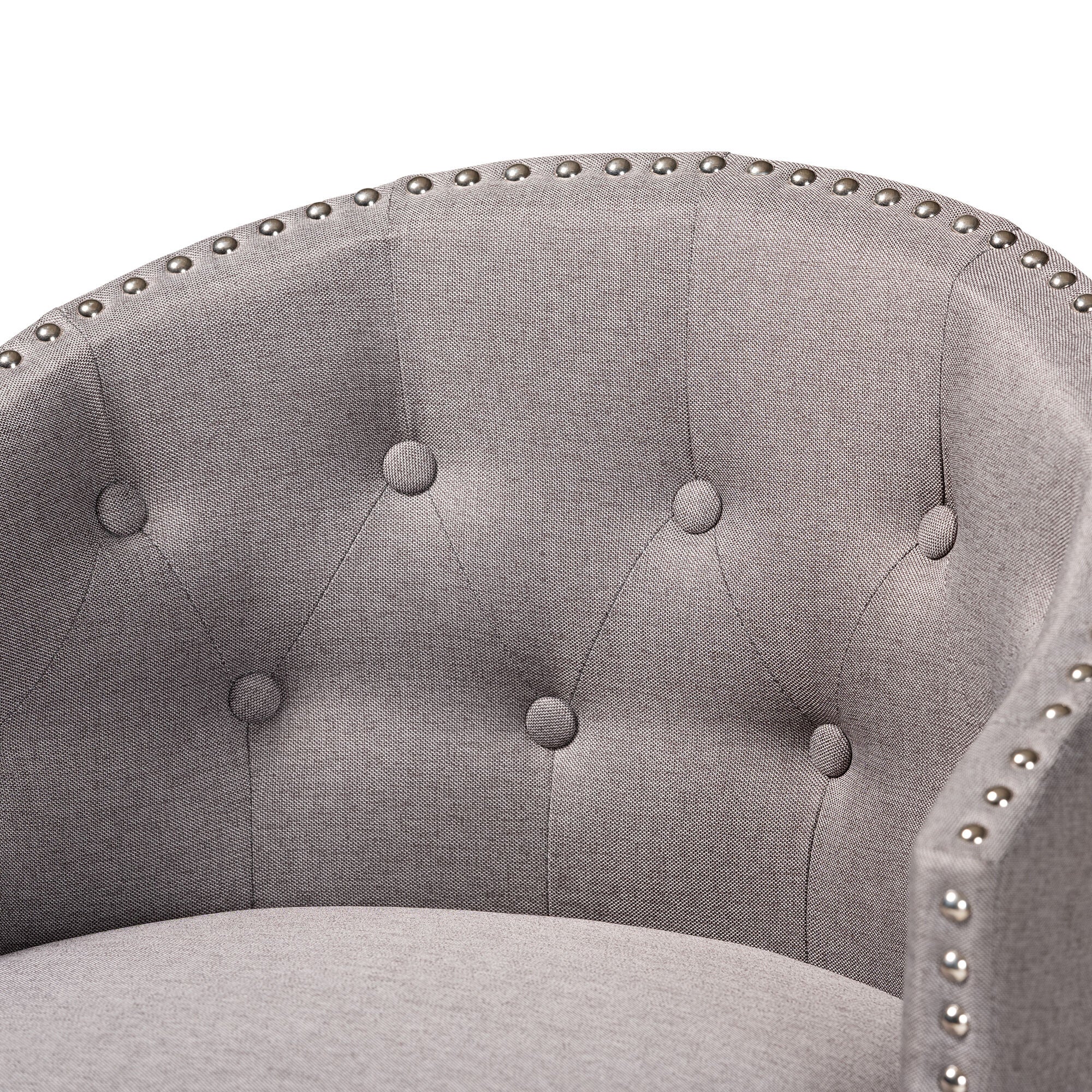 Theron Mid-Century Transitional Black Faux Leather and Espresso Brown Finished Wood 2-Piece Swivel Counter Stool Set, BROWN, alternate image number 17