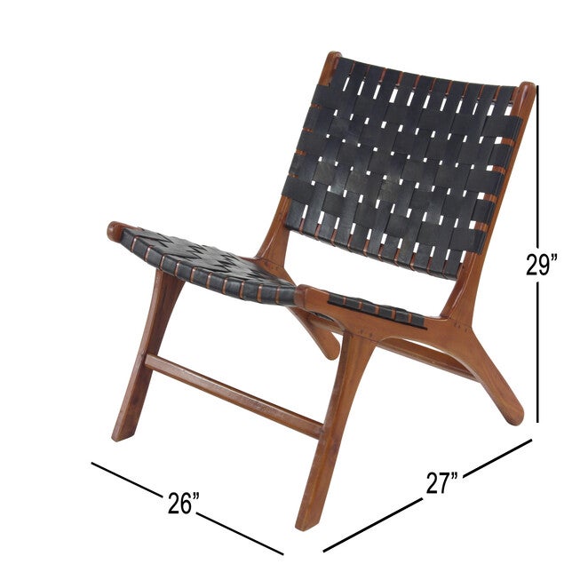 Black Mahogany Contemporary Accent Chair Accent Chair, , alternate image number null