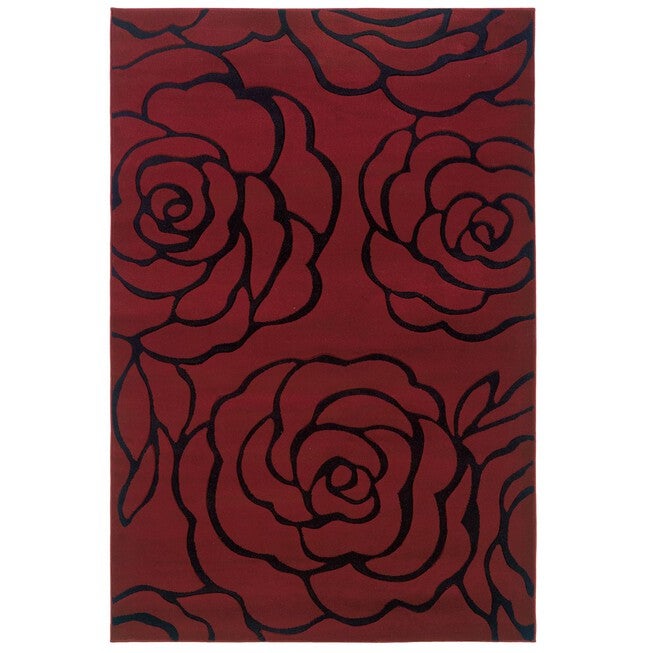 Milan Red/Black Area Rug Collection, , hi-res image number null