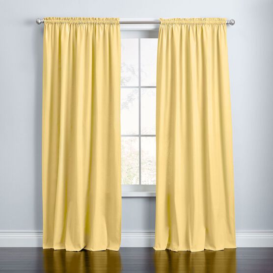 BrylaneHome Studio® Cotton Canvas Rod-Pocket Panel, BrylaneHome Studio® Cotton Canvas Rod-Pocket Panel,