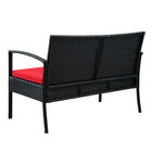 Saint Birch Savannah 4 Piece Rattan Sofa Seating Group With Cushions Seating, , alternate image number null