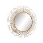 Gold Modern Metal Wall Mirror, , alternate image number null