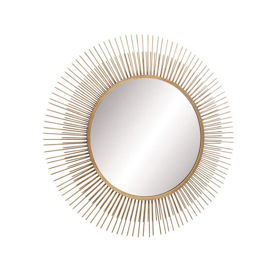 Gold Modern Metal Wall Mirror, , alternate image number null