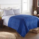 Seersucker Blue/White Stripe Design 6-in-1 Quilt Set, , alternate image number null