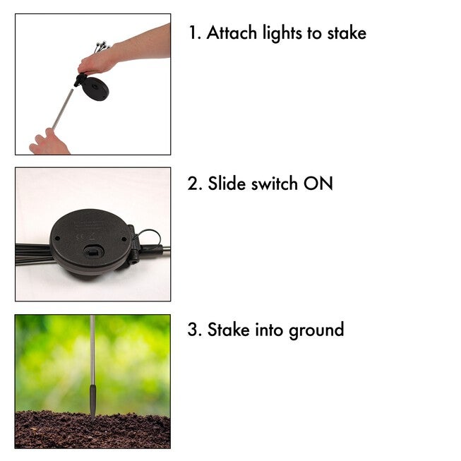 Multi Color Solar Swaying Stake Light, Set of 2, , alternate image number null