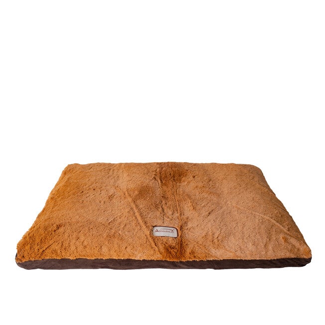 Large Pet Dog Bed Mat With Poly Fill Cushion, BROWN, hi-res image number 0