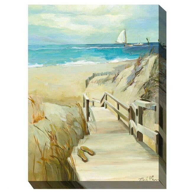 BAREFOOT BEACH OUTDOOR ART 30X40, MULTI, hi-res image number null