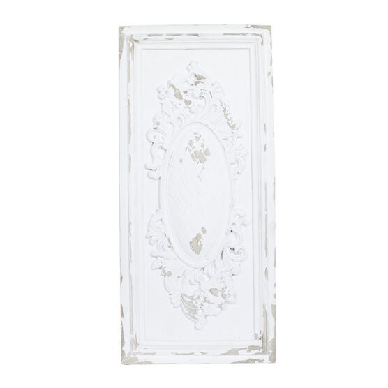White Vintage Ornamental Fiberglass Wall Décor, WHITE, hi-res image number null
