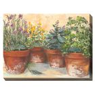 HERB POTS OUTDOOR ART 40X30, MULTI, hi-res image number null