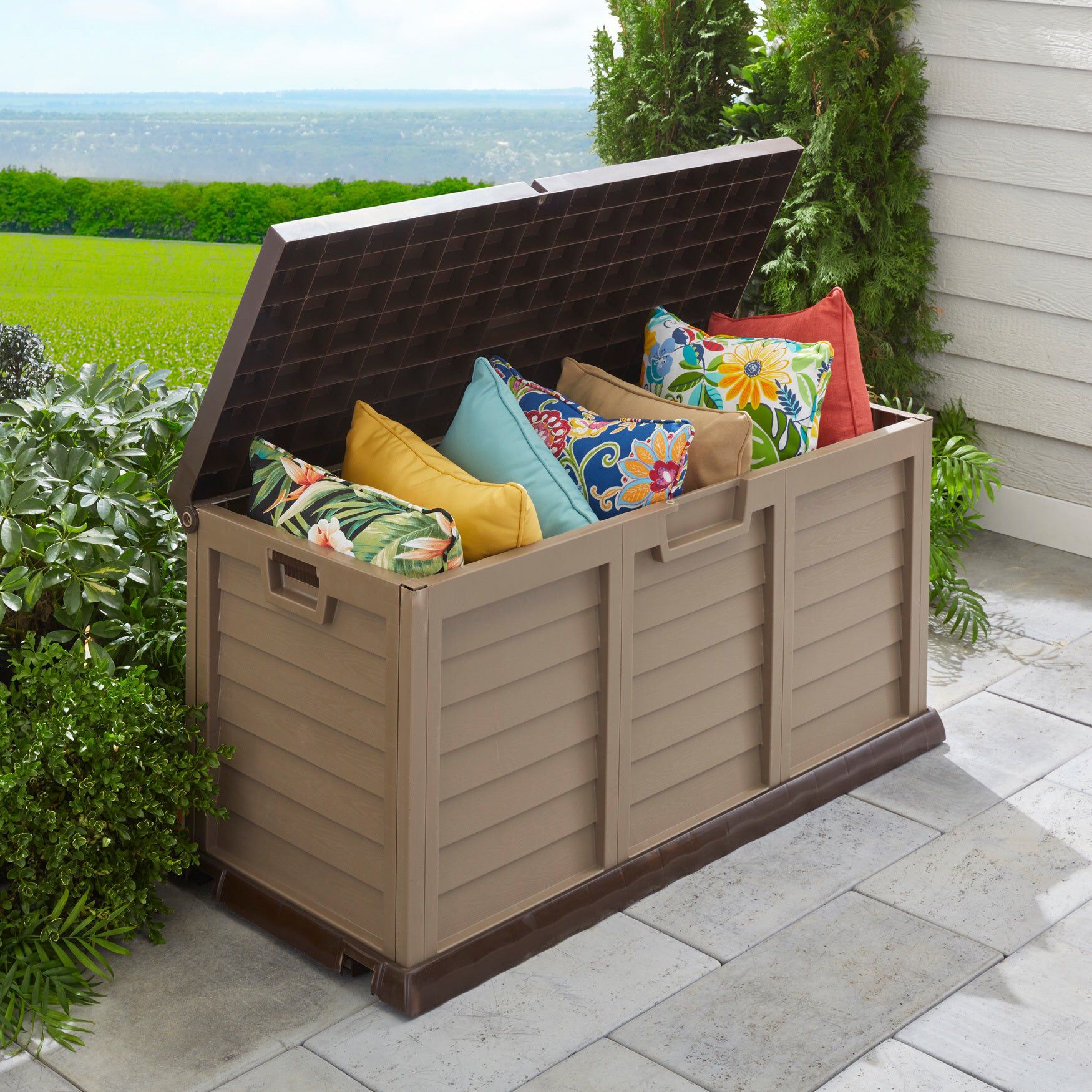 116-Gallon Rolling Deck Box