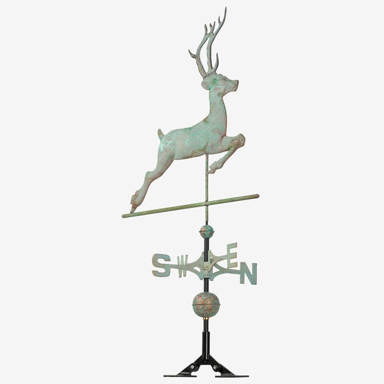 Copper Deer Weathervane Brylane Home