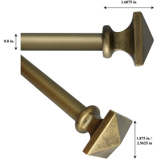 Heritage Leeds Window Curtain Rod Set Window, , alternate image number null