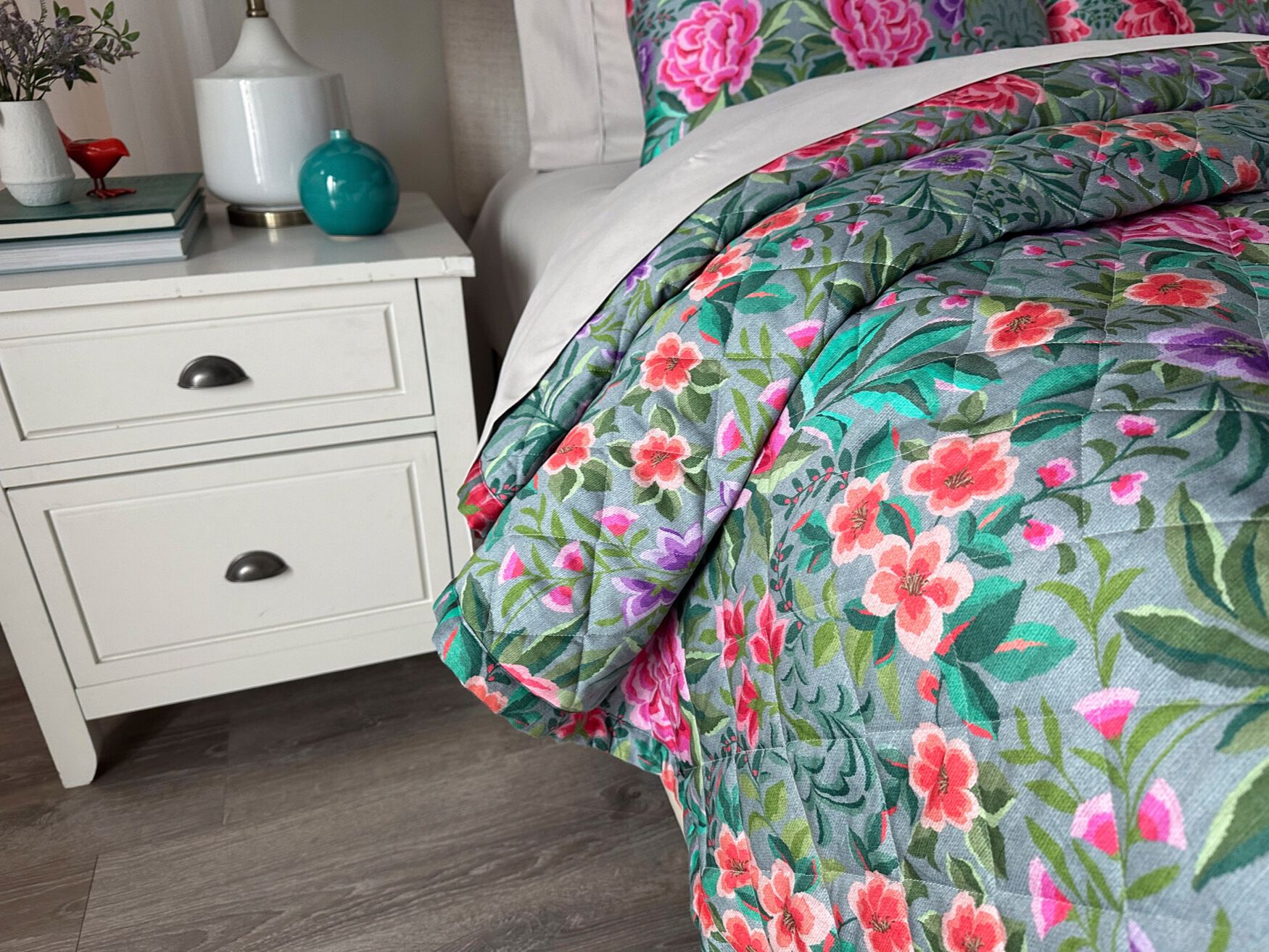 Saskia 3-Pc. Quilt Set, GRAY, on-hover image number 1