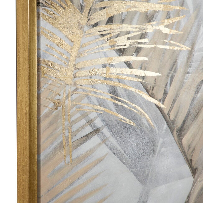 Cosmoliving By Cosmopolitan Brown Canvas Wall Art Framed Wall Art, , alternate image number null