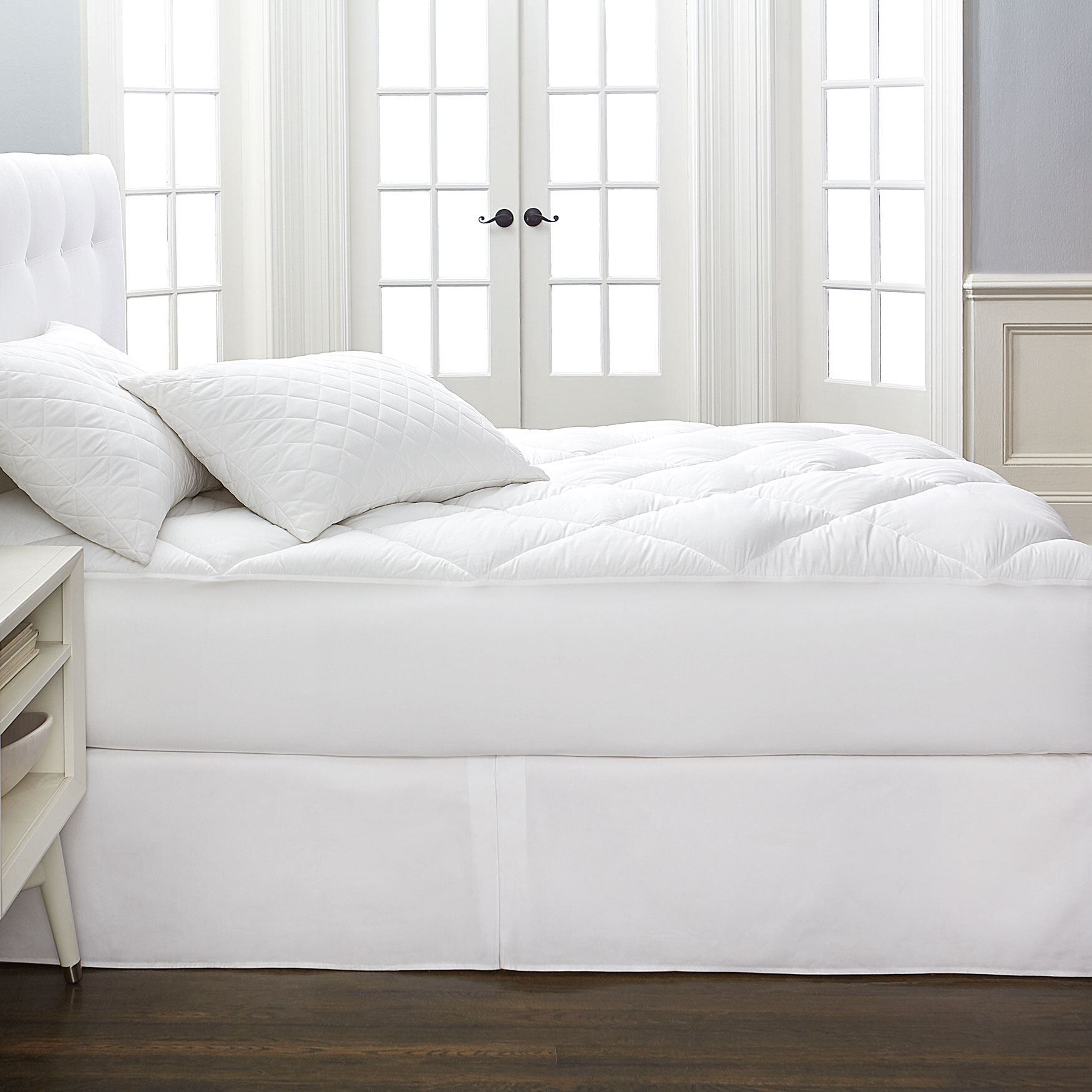 Cotton Collection Reversible Mattress Topper, , hi-res image number 0