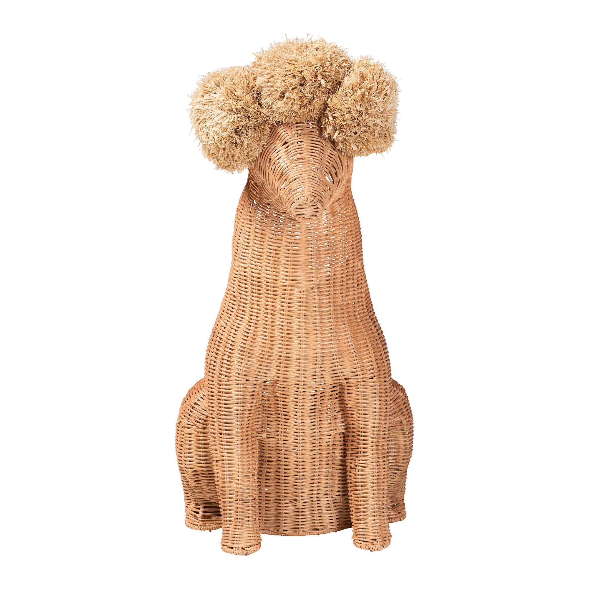 Persis Natural Rattan Poodle Umbrella Holder, HONEY, alternate image number 2