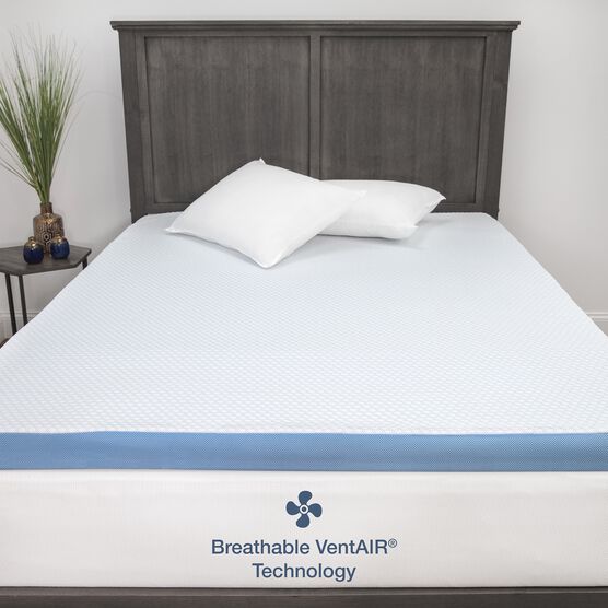 SensorPEDIC 3-Inch Elite Cooling Gel-Infused Memory Foam Mattress Topper, , alternate image number null