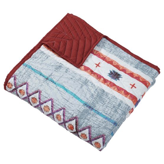 Kiva Western Boho Quilted Throw Blanket, , alternate image number null