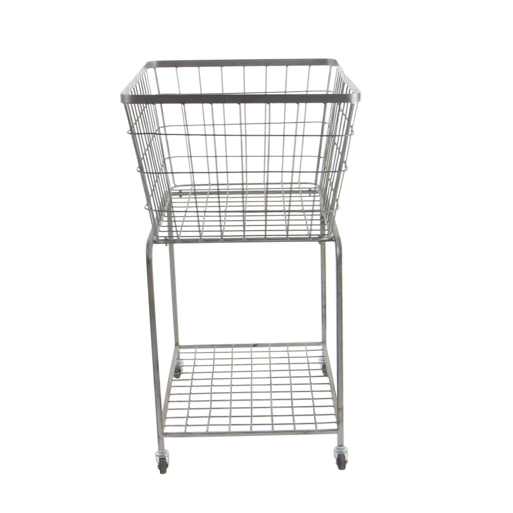Grey Industrial Metal Storage Cart Storage Cart, , alternate image number 2