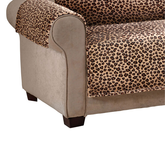Leopard Plush XL Sofa Furniture Cover, , alternate image number null