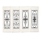 Set Of 4 Black Wood Farmhouse Wall Décor, BLACK, hi-res image number null