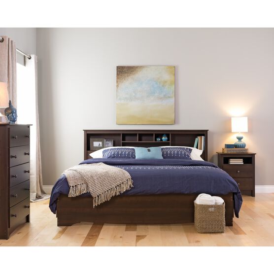 King Mate S Platform Storage Bed With 6, Prepac Mate S Platform Storage Bed With 6 Drawers King Espresso