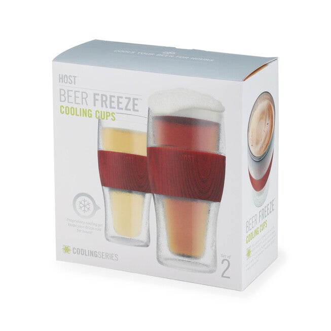 Beer Freeze Cooling Cups (Set Of 2) In Wood By, , alternate image number 9