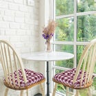 Buffalo Check Tufted Chair Seat Cushions Set of Two, , alternate image number null