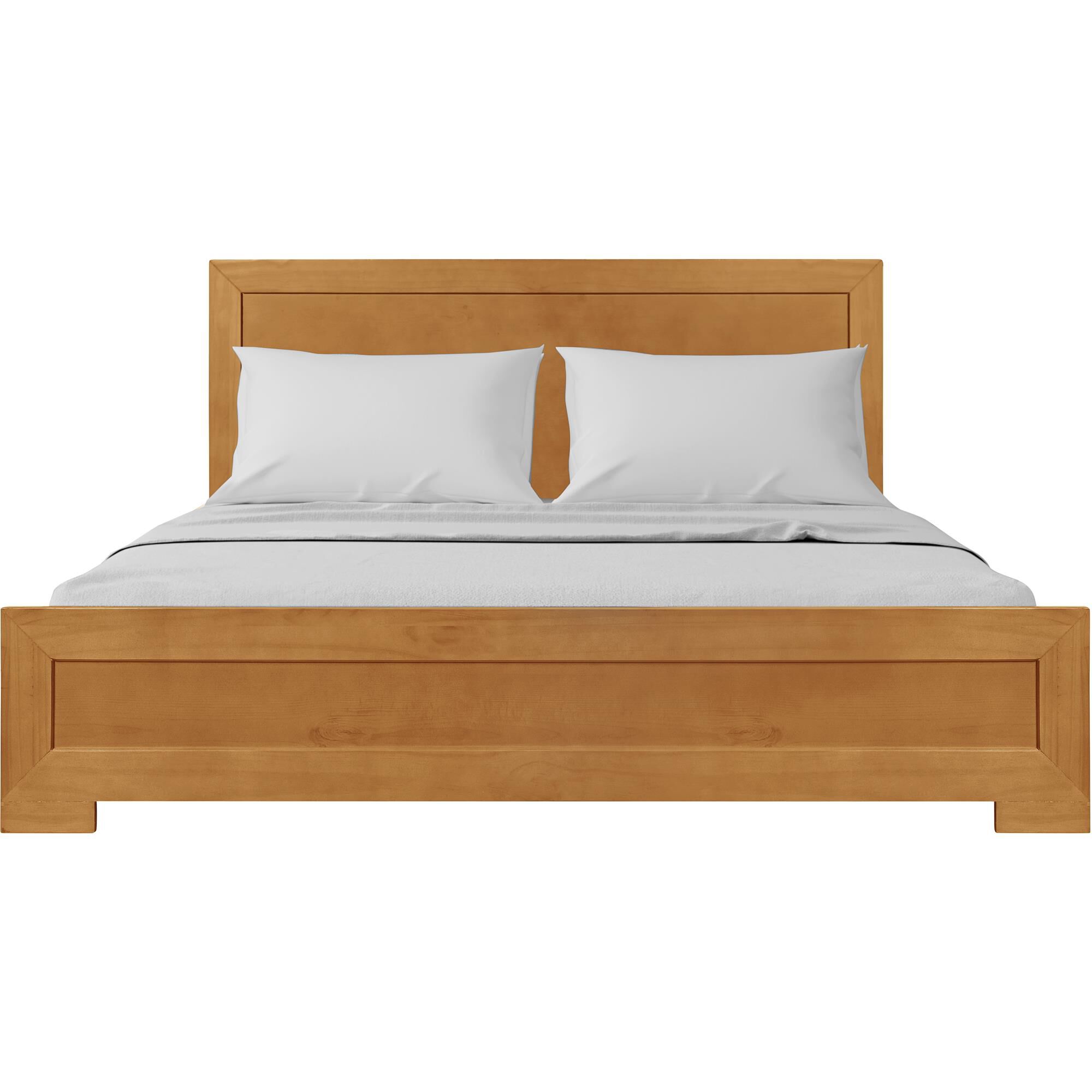 Oxford Platform Bed, Walnut, Twin, OAK, hi-res image number 0