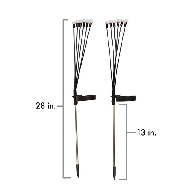 Multi Color Solar Swaying Stake Light, Set of 2, , on-hover image number null